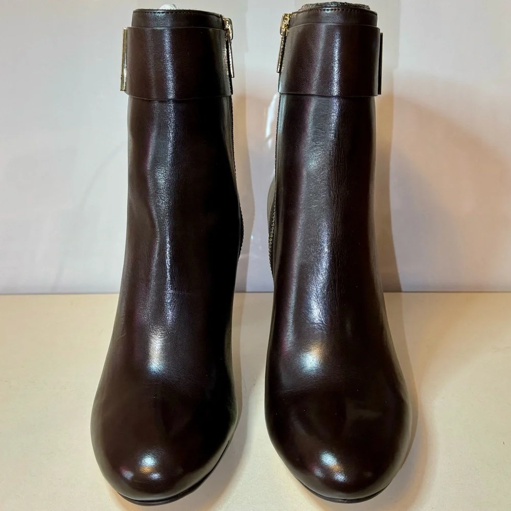 MICHAEL Michael Kors Guiliana Ankle Bootie  Chocolate Size 7 1/2 - Picture 2 of 12